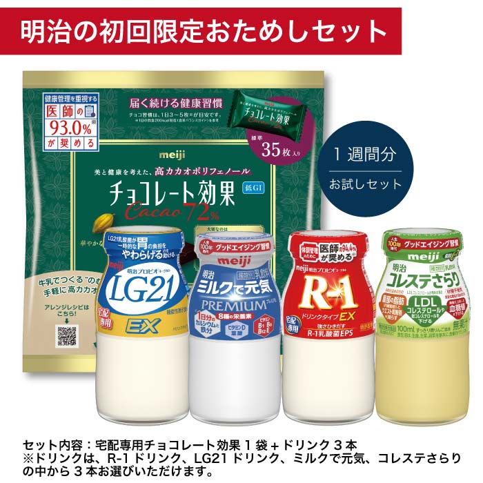明治の初回限定お試しセット